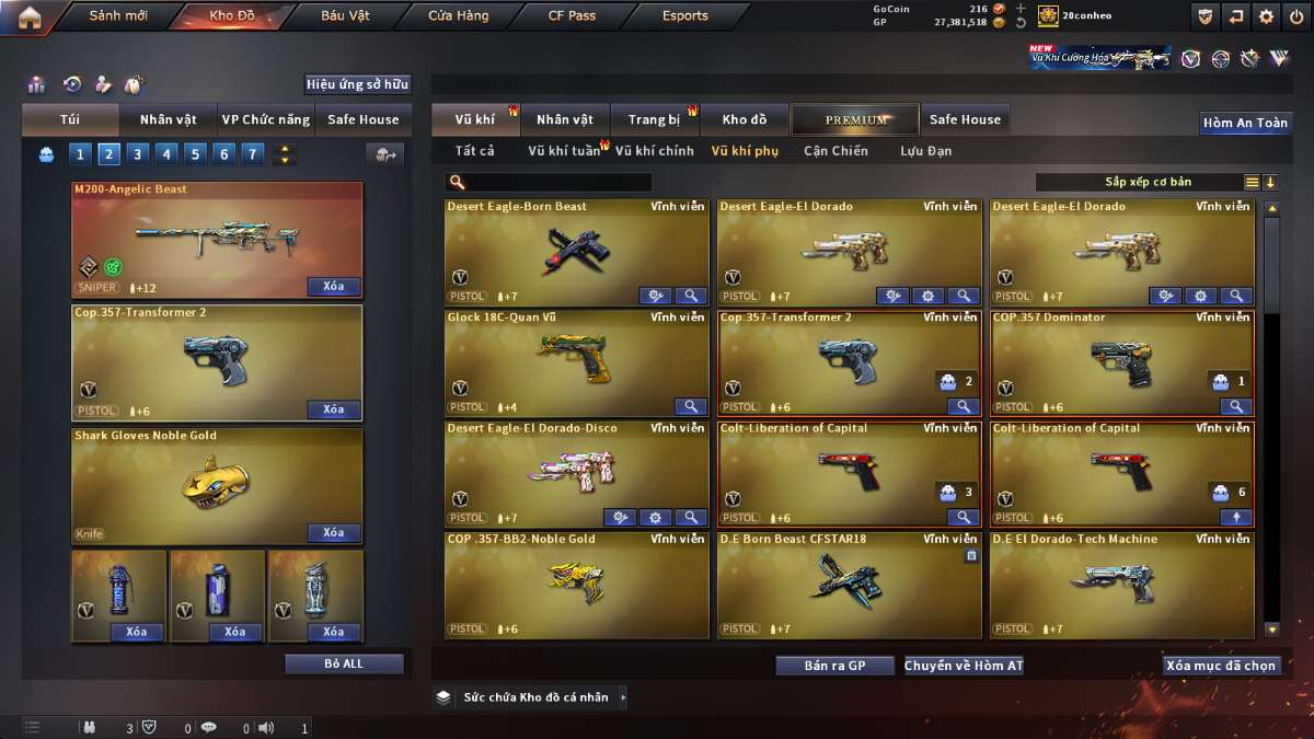 shop acc cf uy tin gia re